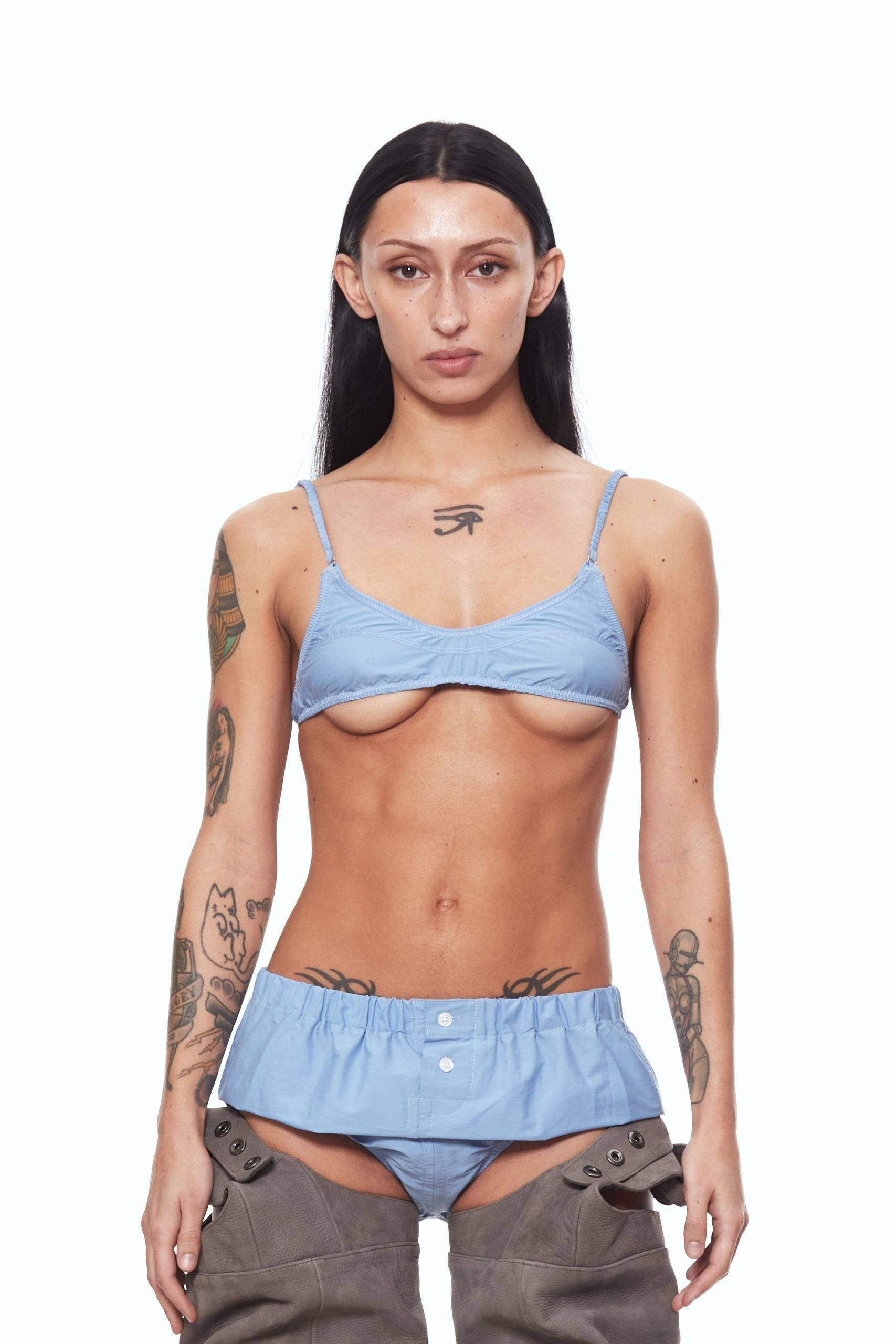 BLUE BRALETTE